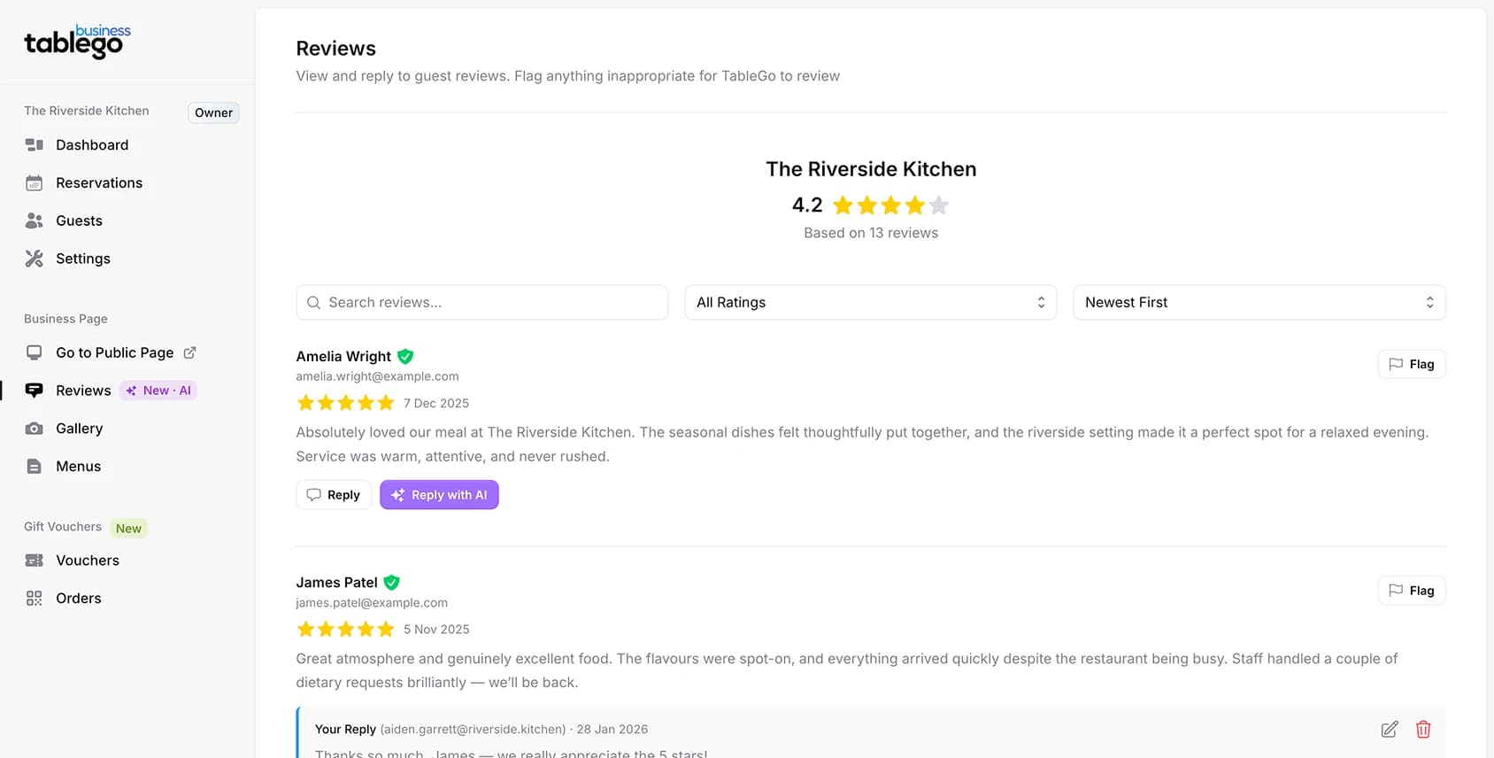 Build trust with verified reviews.